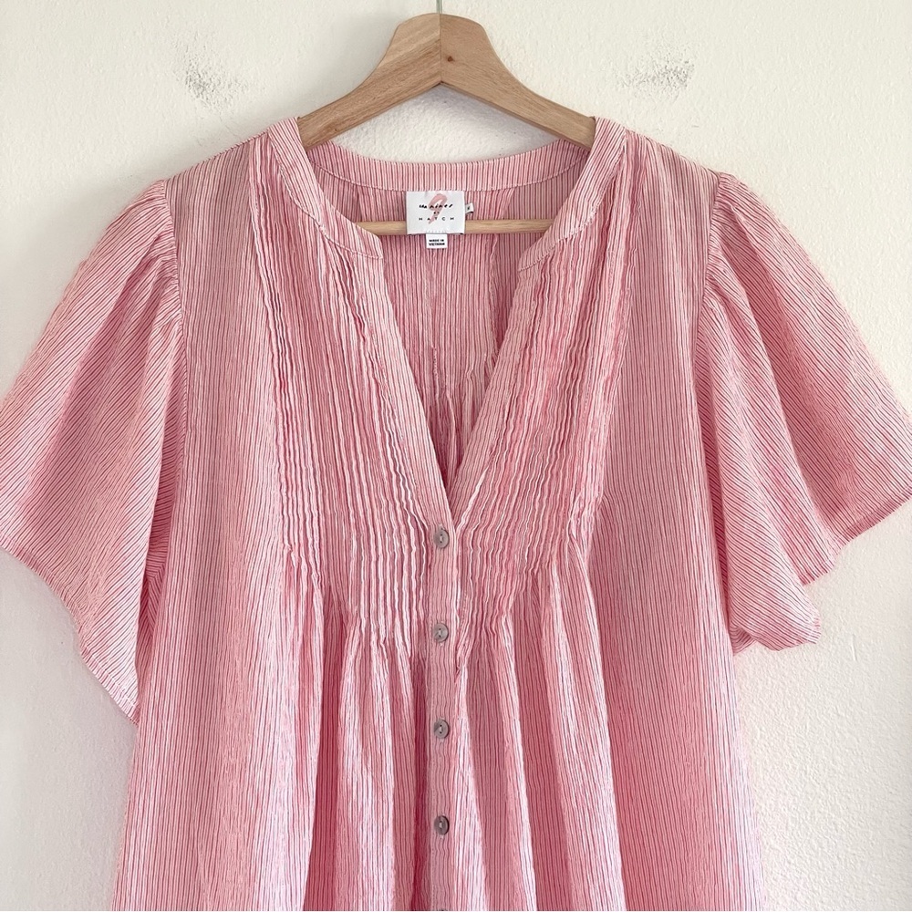The Nines by HATCH Light Pink Button-Down Blouse - Picture 6 of 13